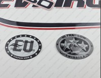 Evinrude 130HP E-tec 2009-2013 White Cowl Outboard Decal Kit